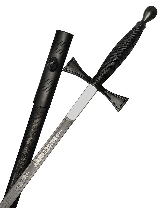 épée maçonnique avec fourreau noir
