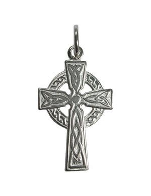 Pendentif Croix celtique cerclée en argent