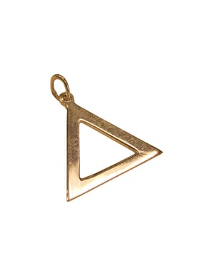 Pendentif Triangle (plaqué or)