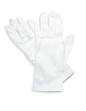 Paire gants blanc femme