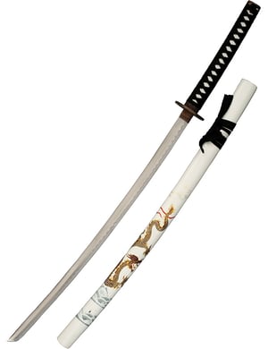 Katana de décoration « Dragon doré »