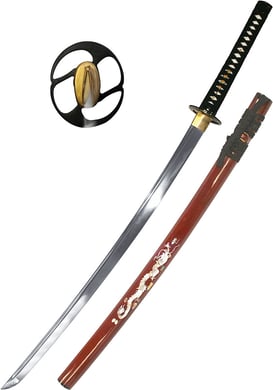 Katana aiguisé « Seika », maru 1095 hamon