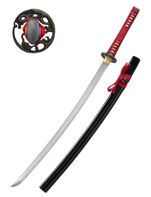 katana rouge tranchant