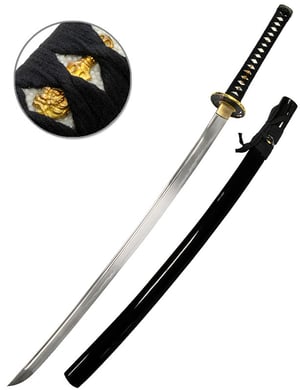 Katana « Kurikara Ken », aiguisé, Wariha Tetsu