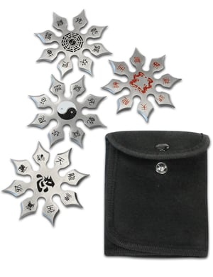 Lot de 4 Shurikens ''Ryuuseigun''