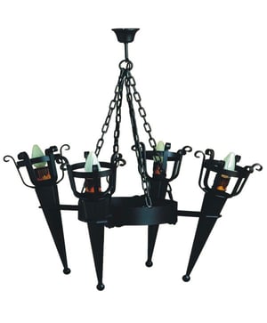 lampe lustre medieval