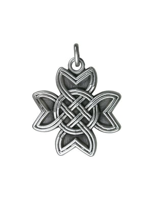 Pendentif Croix mérovingienne en argent