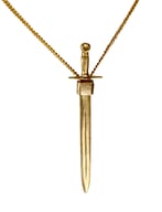pendentif épée templier OR