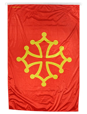 Drapeau occitan (croix occitane)