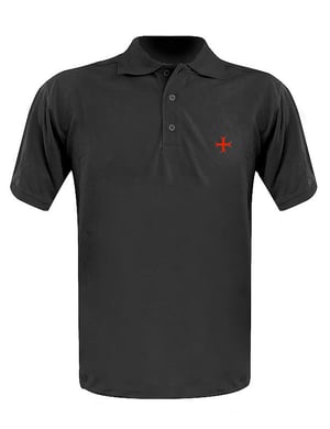 Polo crois pattée rouge