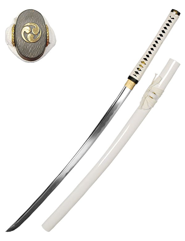 Shirasaya japonais blanc