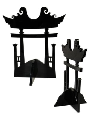 Support katana « Torii », plexi noir