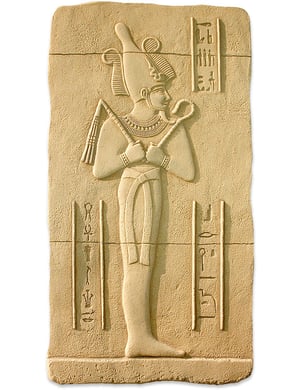 Haut relief Osiris