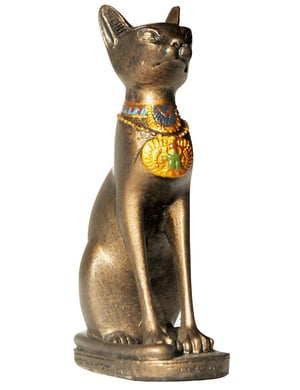 Statuette Bastet, couleur bronze (8 cm)