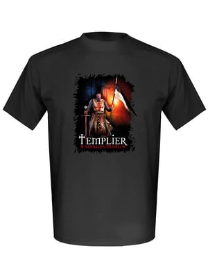 T-shirt Templier + Vexillum Templi + (noir)