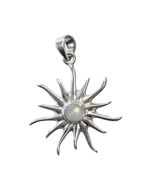 Pendentif Soleil et Pierre de lune petit modèle