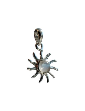 Pendentif soleil pierre de lune