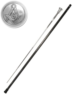 Canne-épée maçonnique « Fayet » (fibre de carbone)