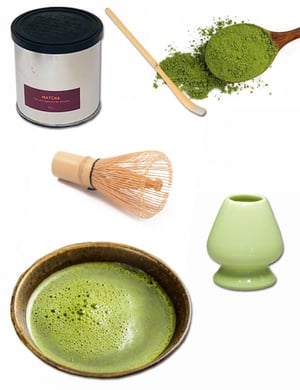 Service à thé matcha