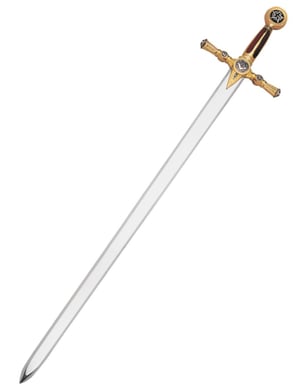 Vue entière : Épée maçonnique du Maître Franc-Maçon de 116 cm, vue d’ensemble