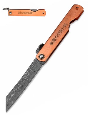 higonokami boker cuivre damas