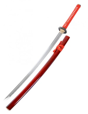 katana japonais rouge
