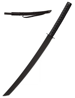 Découvrez la machette katana Cold Steel : lame de 61 cm en acier carbone 1055, manche en polypropylène et étui inclus. À découvrir sur Histophile.com.
