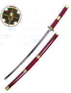 Katana one piece zoro rouge