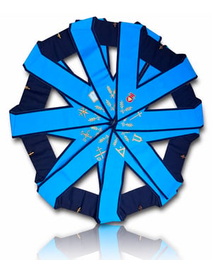 Ensemble de 9 Sautoirs Officier REAA