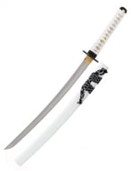 wakizashi blanc japonais tranchant