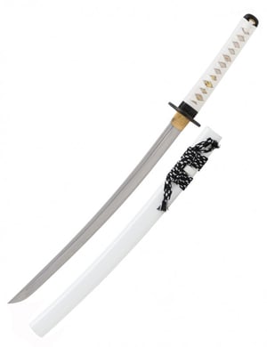 wakizashi blanc japonais tranchant