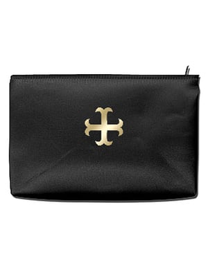 Pochette noire Croix cathare