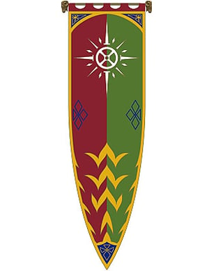 Bannière du roi Rohan III, Le Seigneur des Anneaux
