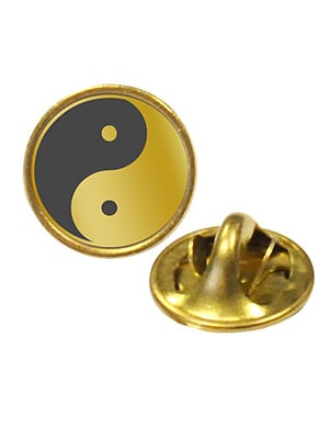 Pin's doré Yin-yang