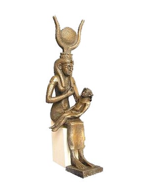 Statuette Isis et Horus