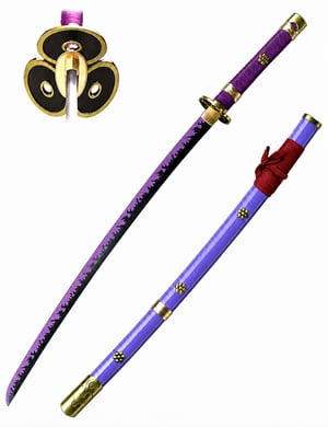 Katana de zoro violet