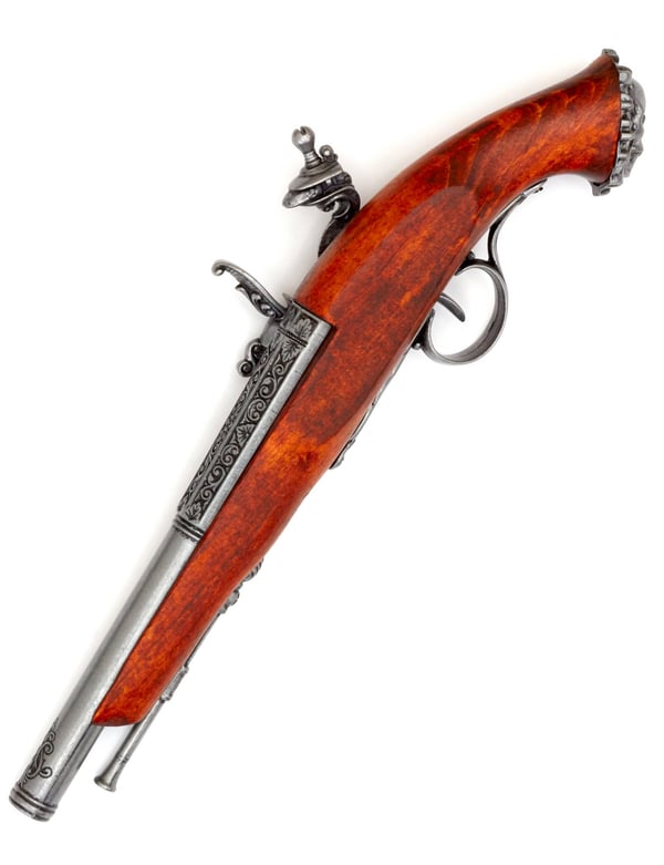 Réplique Pistolet à Silex - Tromblon Pirate - 18ème Siècle - Vintage