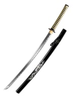 katana tranchant doré