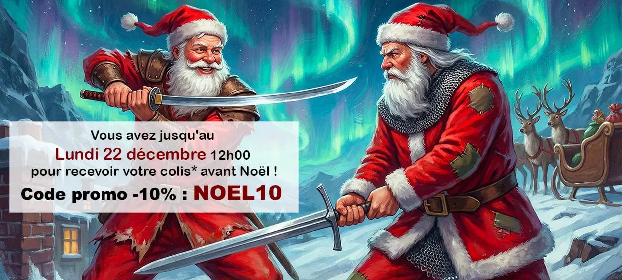 pere noel x2 katana et épée