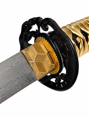 tsuba dragon tanto