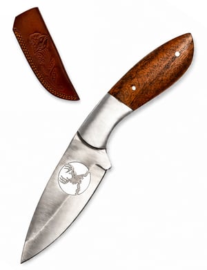 gravure cerf dans lame couteau chasse