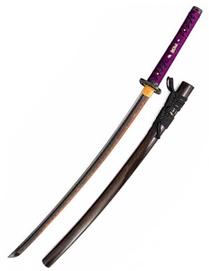 katana lame noire et rouge