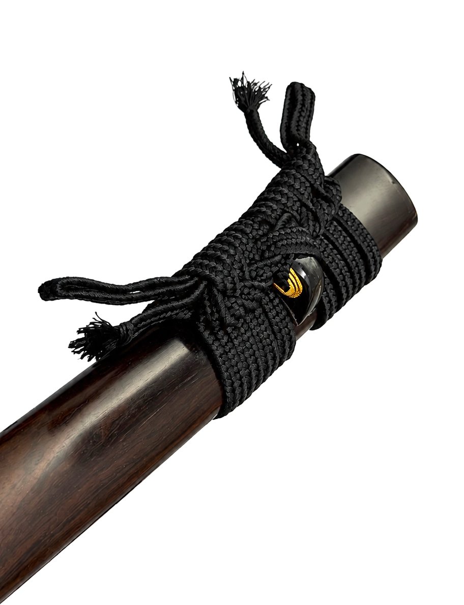 Katana Japonais Lame Noire - Image 3