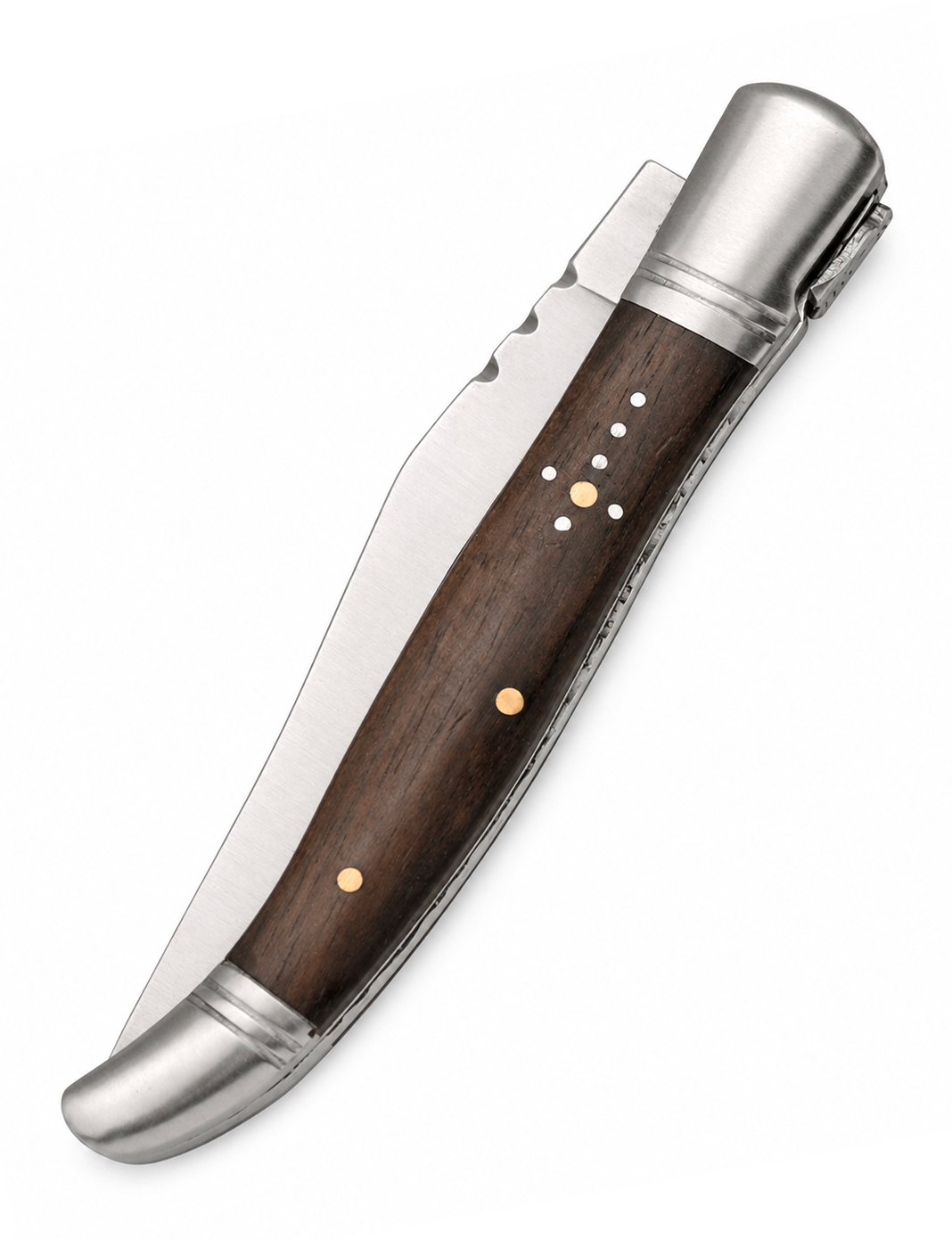 Couteau de poche style Laguiole – Ébène et lame acier 440 - Image 2