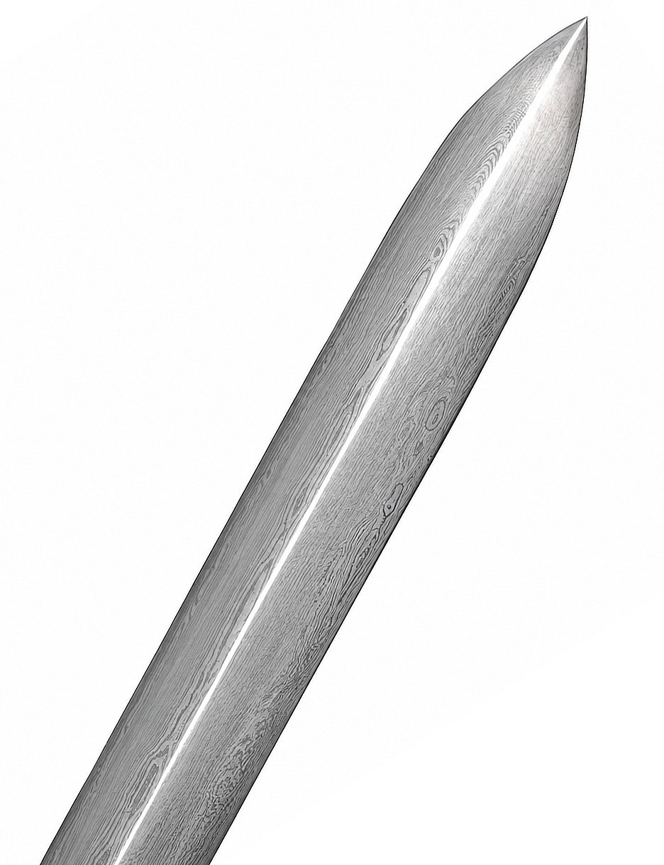 Canne épée damas en Bois Ebony | Lame en acier plié - Image 3