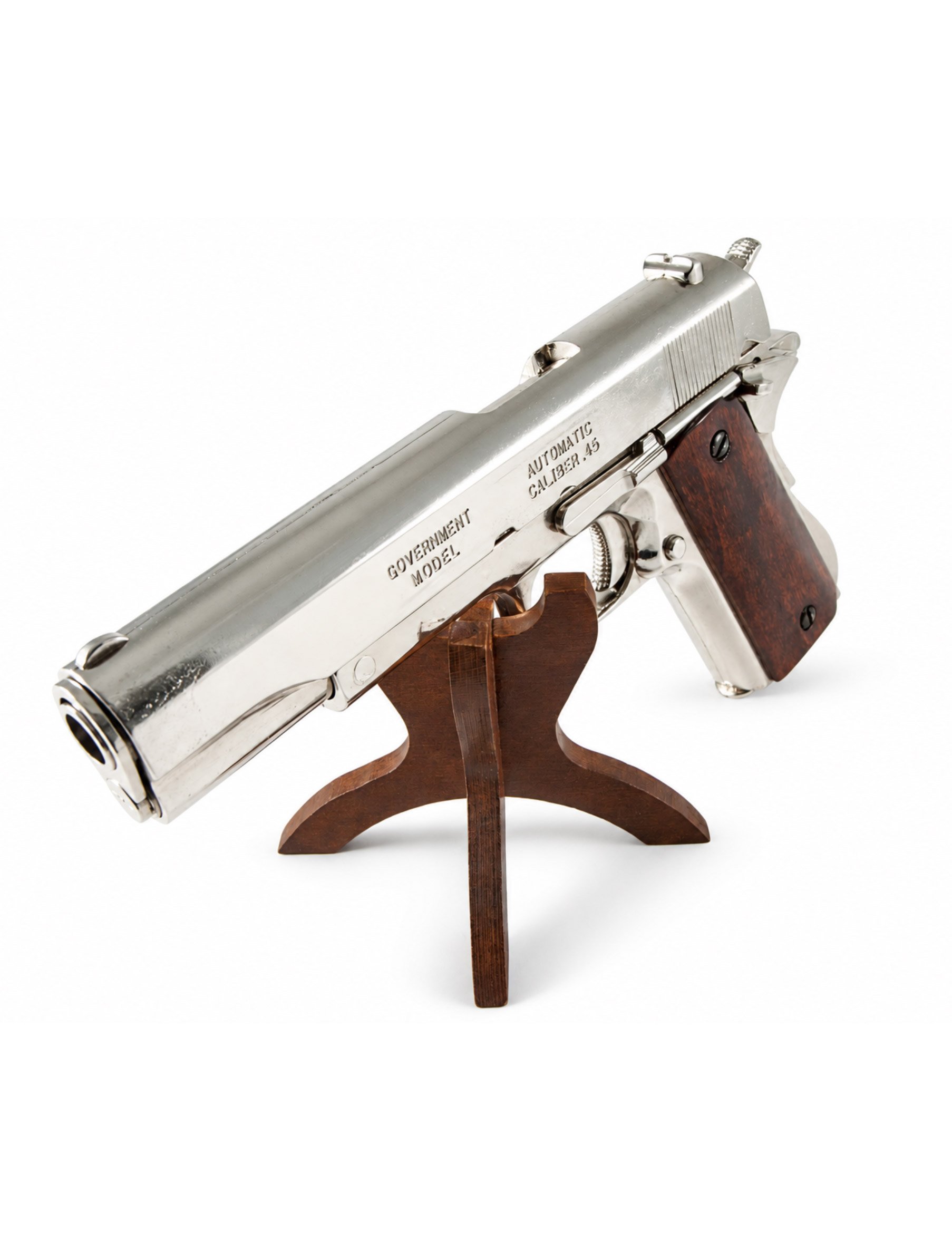 Pistolet M1911A1 Démontable – Réplique Colt chromée - Image 1