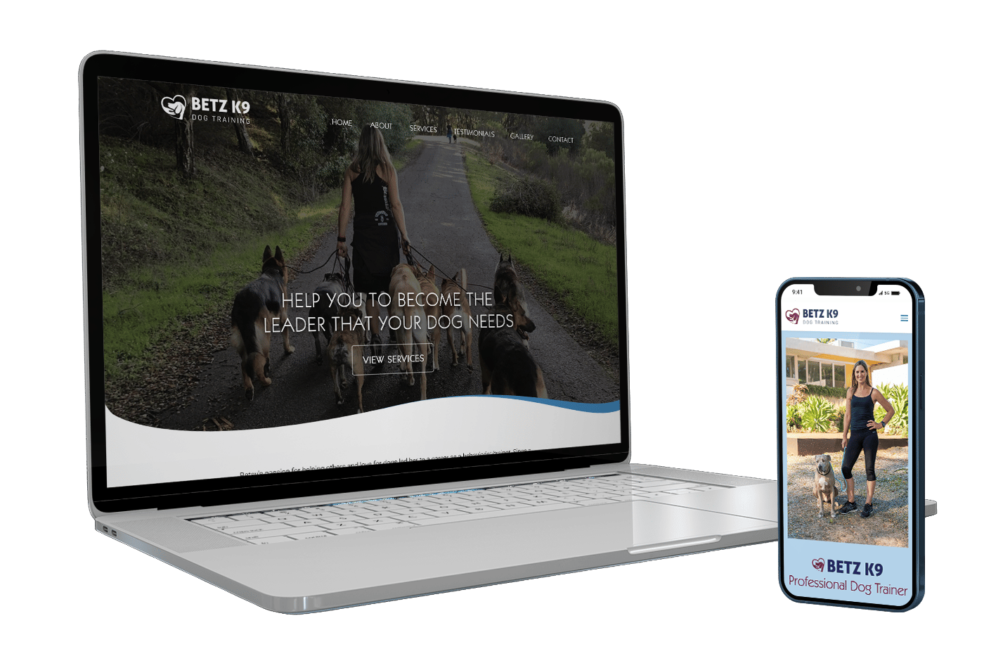 Betz Dog Training Website Design and Development, Dallas TX