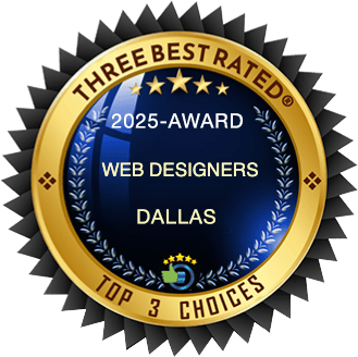Best Web Designer in Dallas by Three Best Rated®