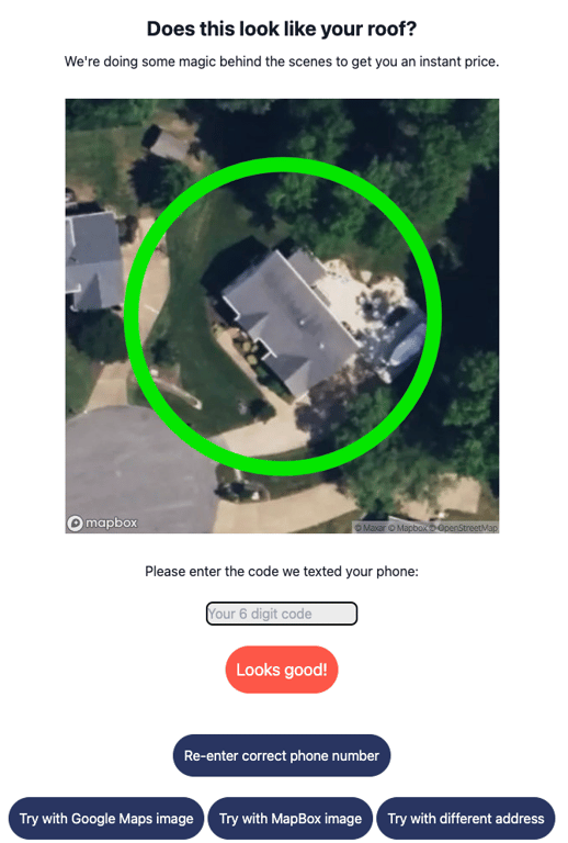 RoofHero Confirmation Page