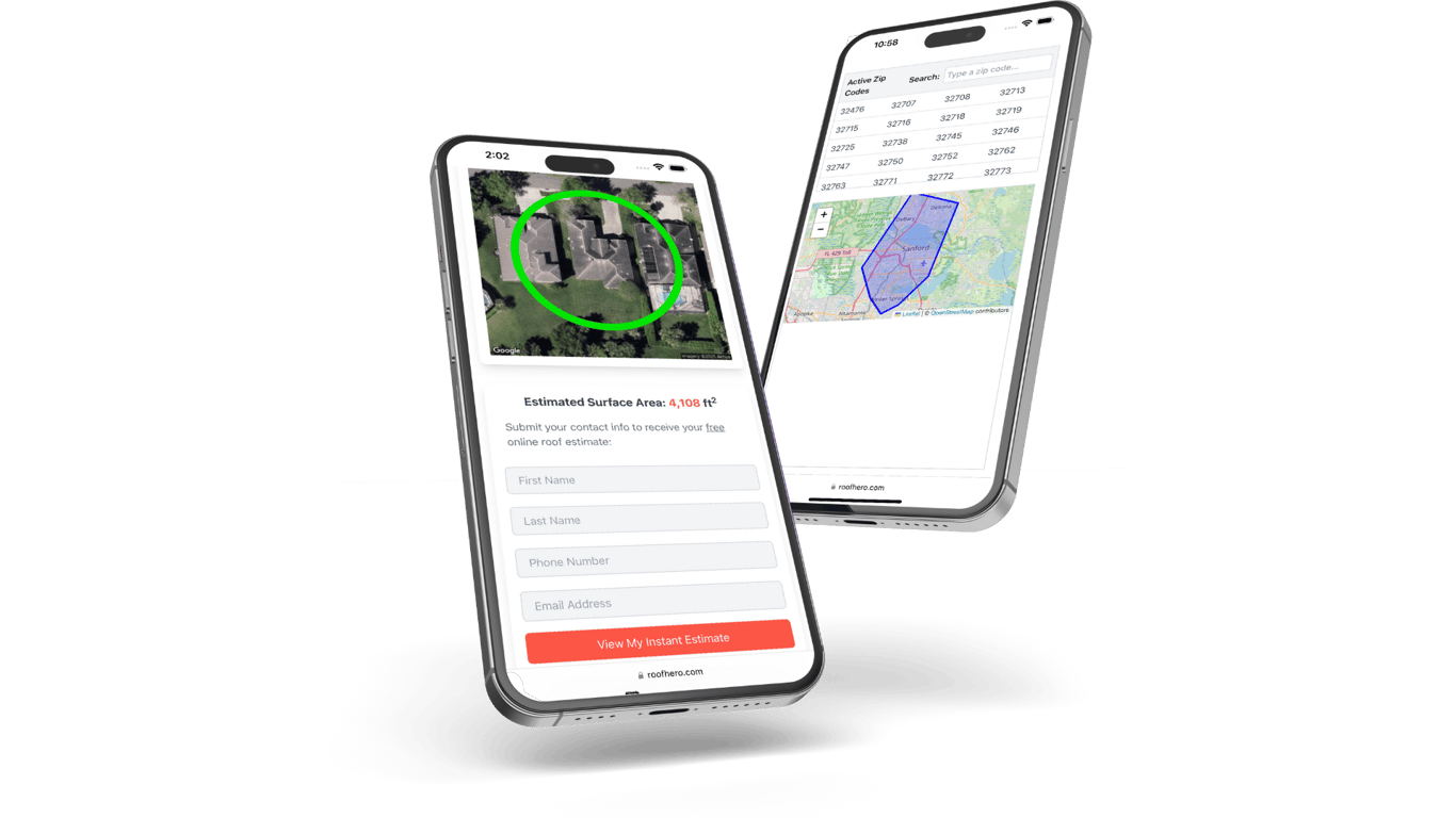 RoofHero logo: The AI roofing company